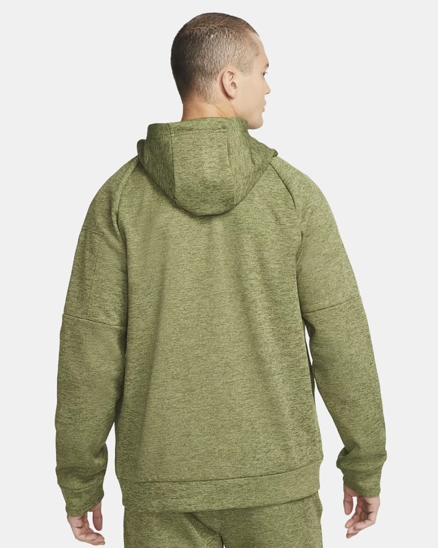Nike Therma-FIT Men's Full-Zip Hoodie - Rough Green, Heather, Alligator, Black Color Options