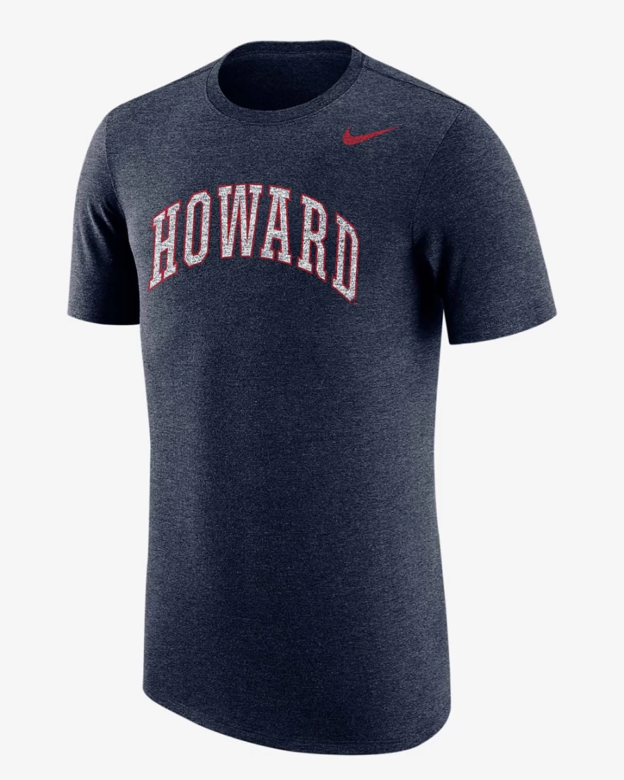 Nike Howard Men's T-Shirt - Navy Heather Cotton Crewneck Tee for Men