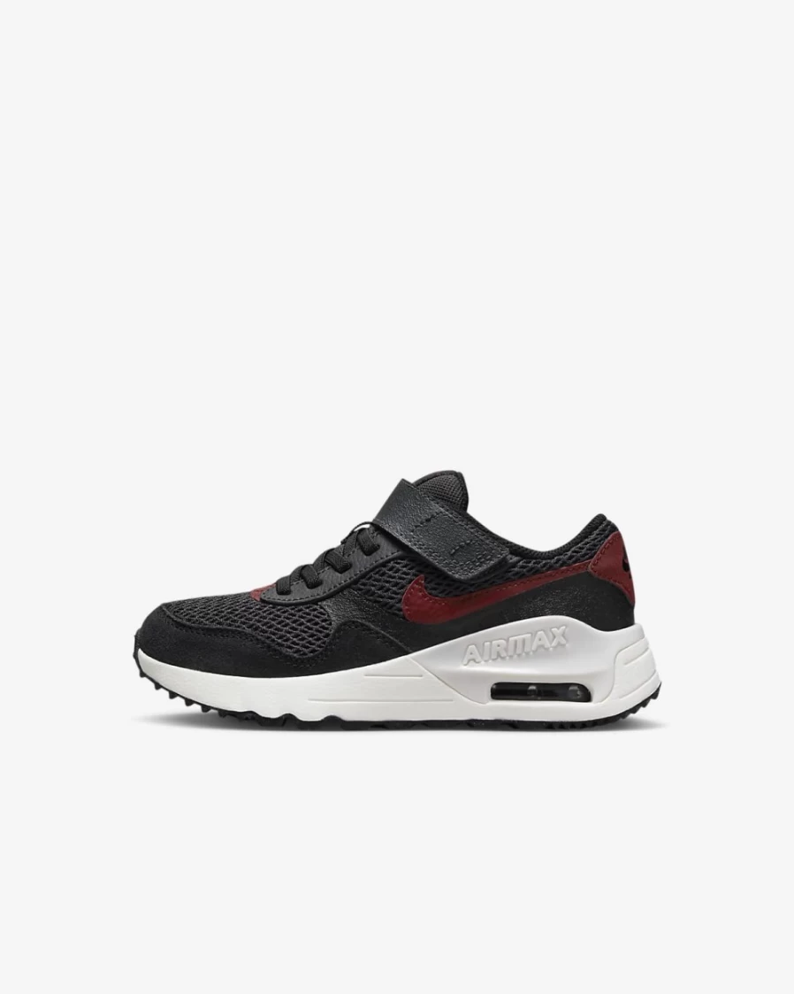 Nike Air Max SYSTM Kids' Shoes - Black/Anthracite/Summit White/Team Red - Unisex Boys & Girls Running Sneakers