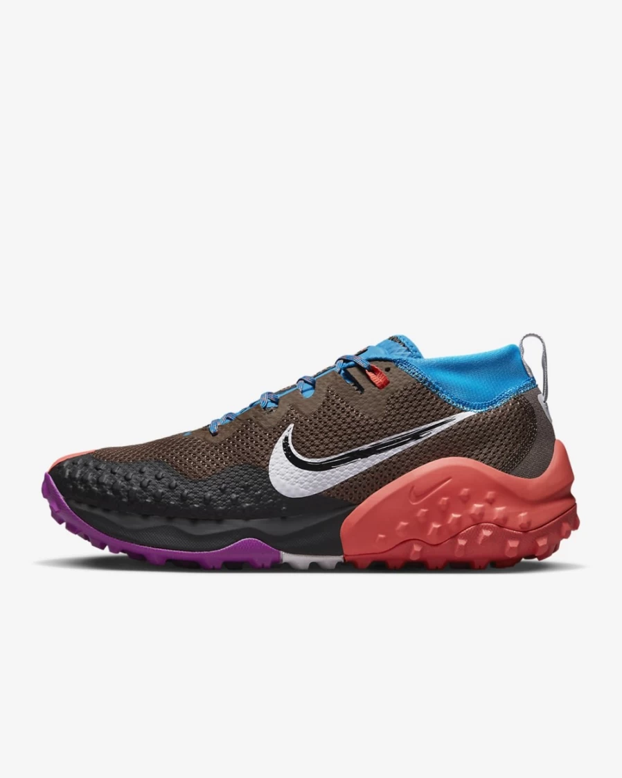 Nike Wildhorse 7 Men's Trail Running Shoes - Ironstone/Laser Blue/Black/Barely Grape for Men