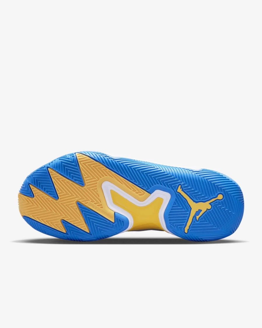 Nike Jordan One Take 4 Men's Basketball Shoes - White/Lagoon Pulse/Gold/Chile Red
