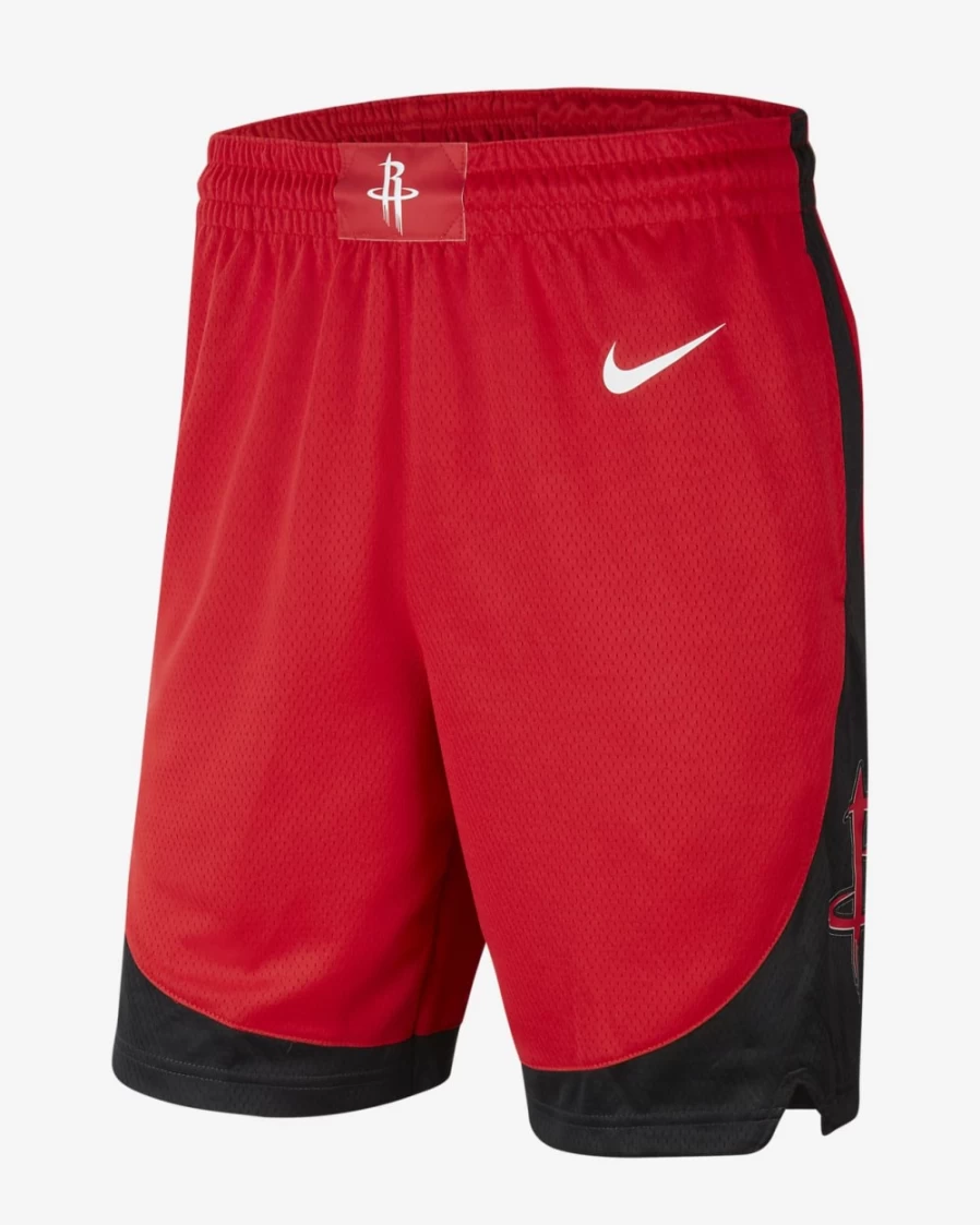 Nike NBA Houston Rockets Icon Edition Swingman Shorts for Men in University Red/White