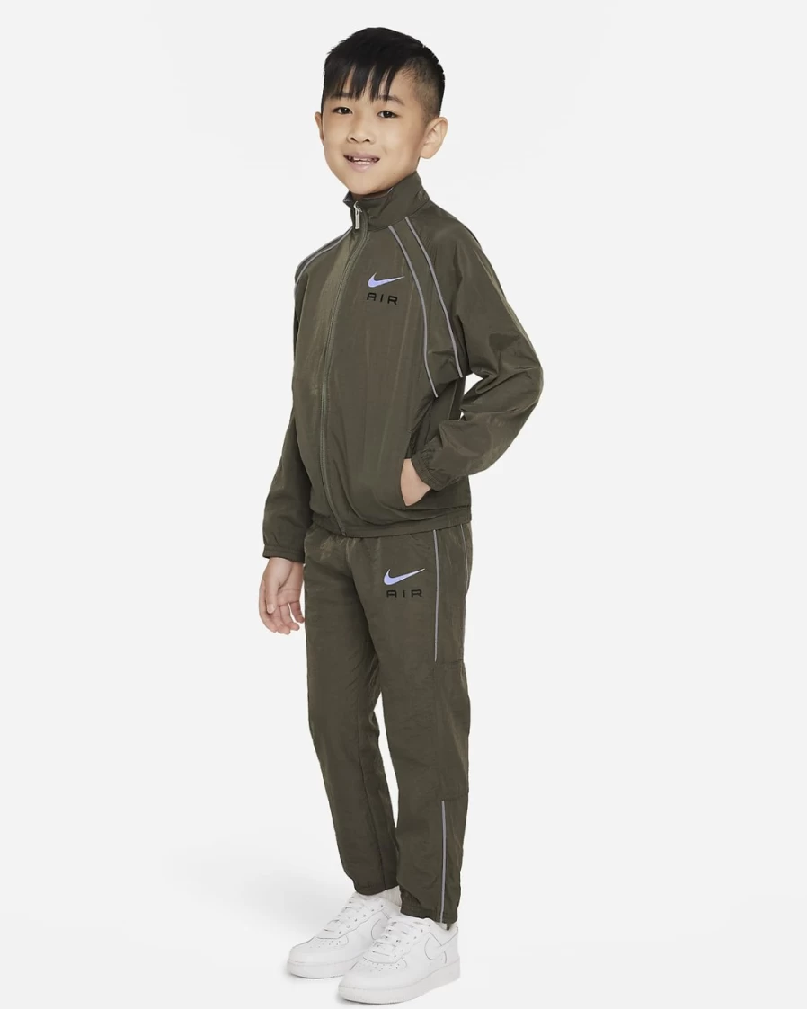 Nike Kids' Air Warm-Up Set - Medium Olive | Unisex Boys & Girls Athletic Outfit