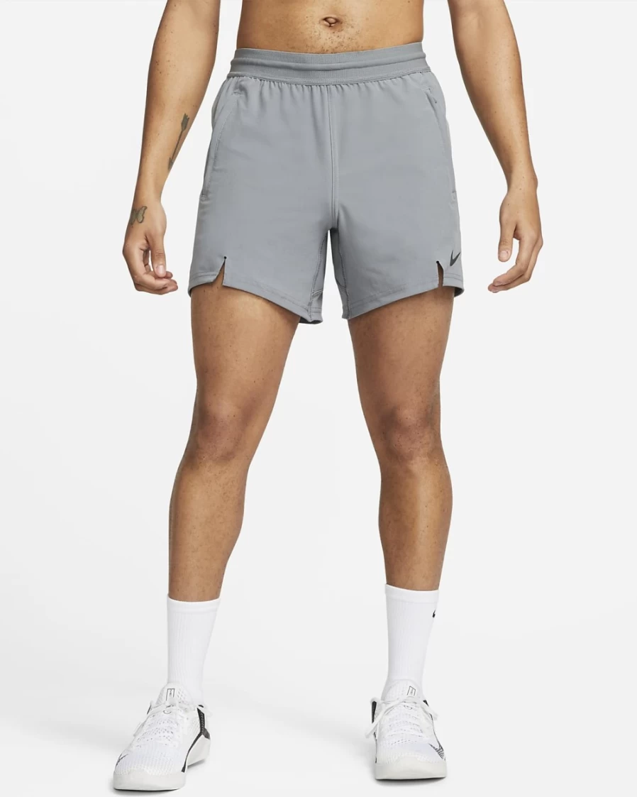 Nike Pro Dri-FIT Flex Men's 6" Training Shorts in Smoke Grey/Black - Lightweight & Breathable Workout Shorts for Men