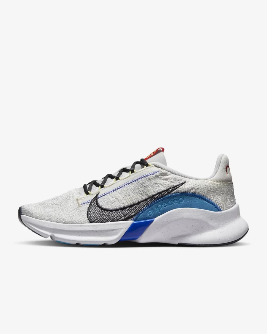 Nike SuperRep Go 3 Next Nature Flyknit Men's Training Shoes - Photon Dust/Sail/Blue Lightning/Anthracite
