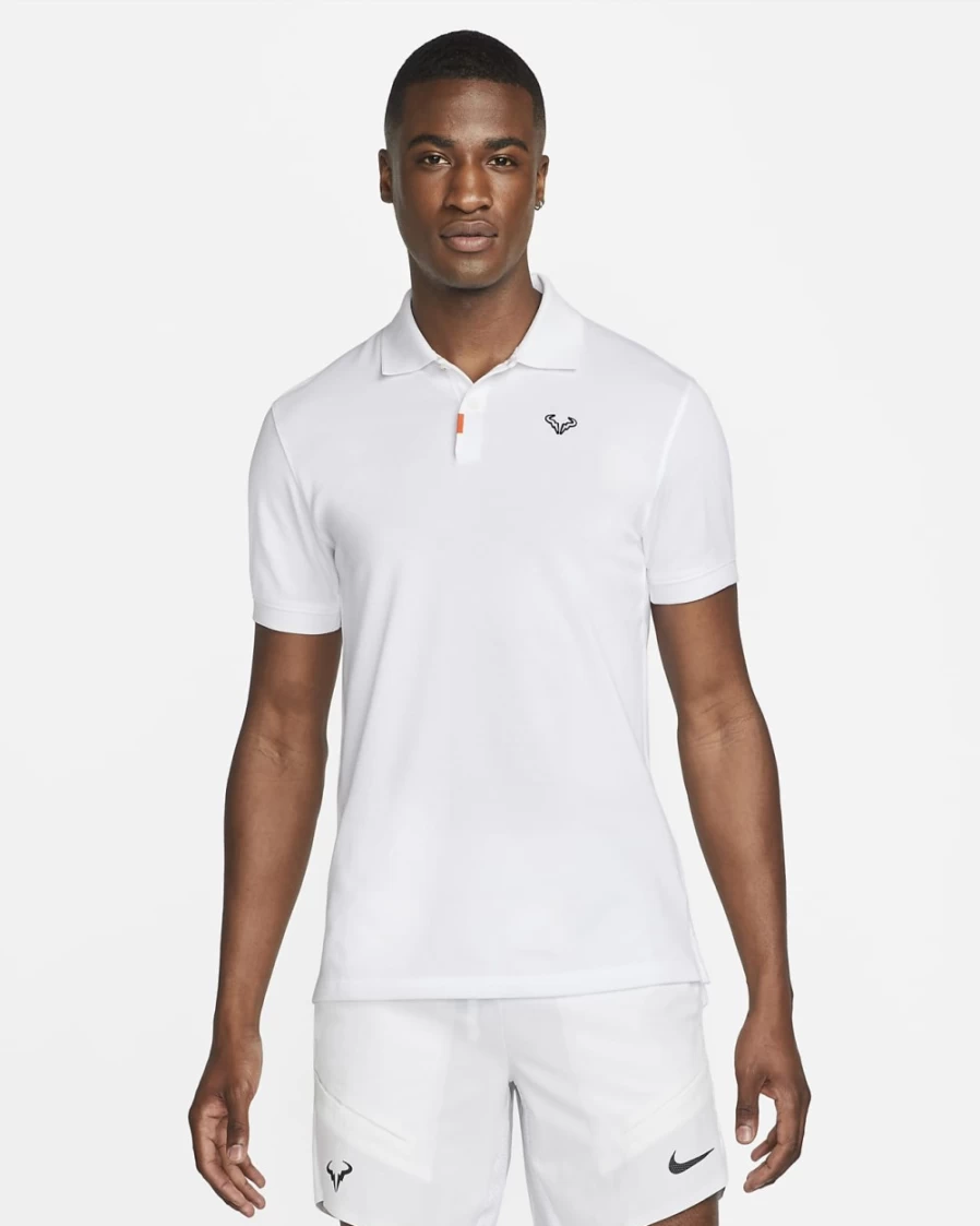 Nike Men's Slim-Fit Rafa Polo Shirt - White/Black
