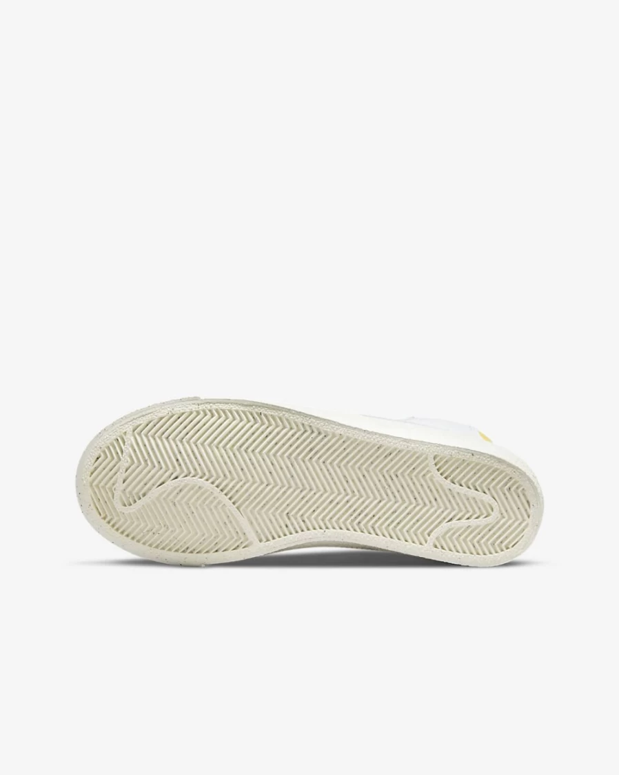 Nike Blazer Mid '77 Big Kids' Sneakers in White/Solar Flare/Sail/Royal Tint for Boys and Girls