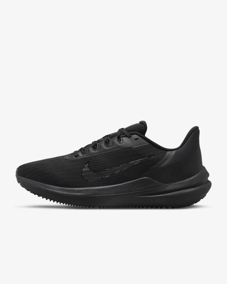 Nike Winflo 9 Men's Road Running Shoes - Black/Dark Smoke Grey for Men