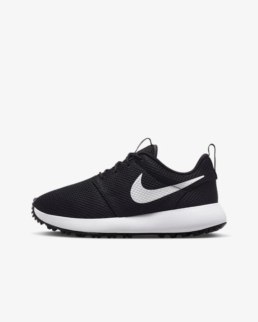 Nike Roshe 2 G Jr. Golf Shoes for Kids - Black/White - Boys & Girls