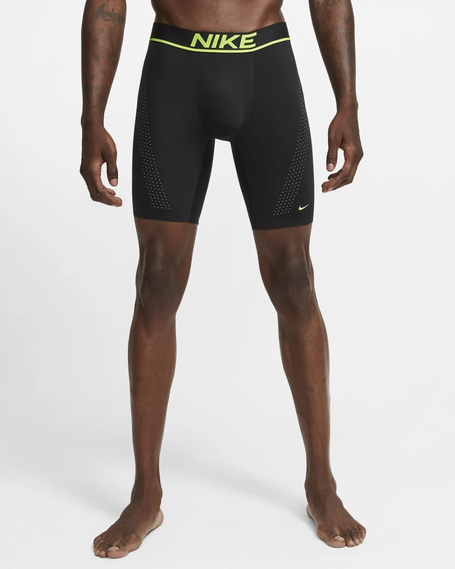 Nike Men's Elite Micro Long Boxer Briefs - Black