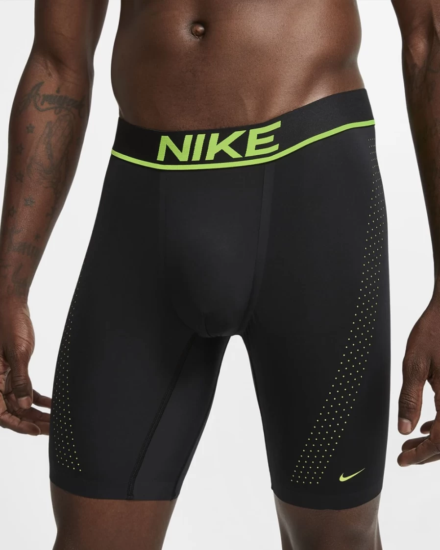 Nike Men's Elite Micro Long Boxer Briefs - Black
