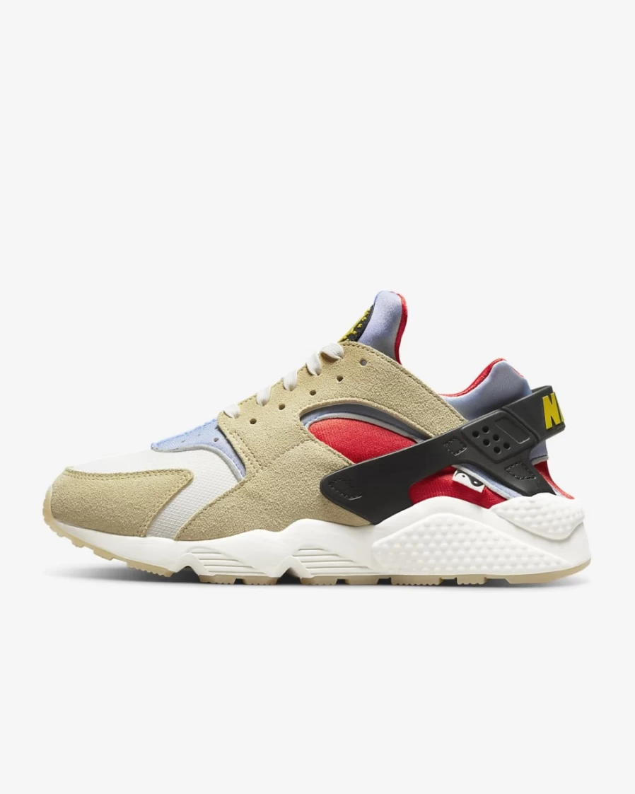 Nike Air Huarache Men's Sneakers in Lemon Drop/Sail/Light Marine/Off Noir Colorway