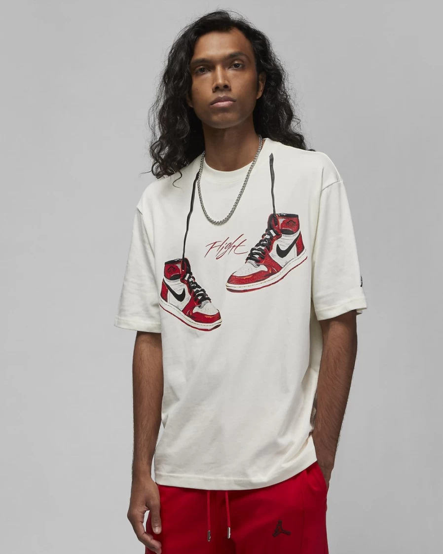 Nike Jordan 1985 Retro Men's T-Shirt in Sail Color