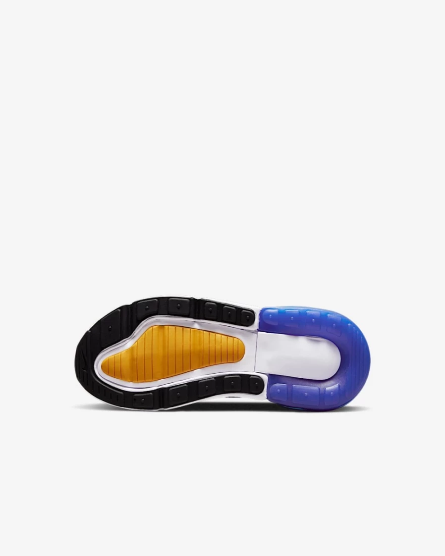 Nike Air Max 270 Kids' Shoes - Black/Game Royal/Light Bone/White - Unisex Boys & Girls Running Sneakers