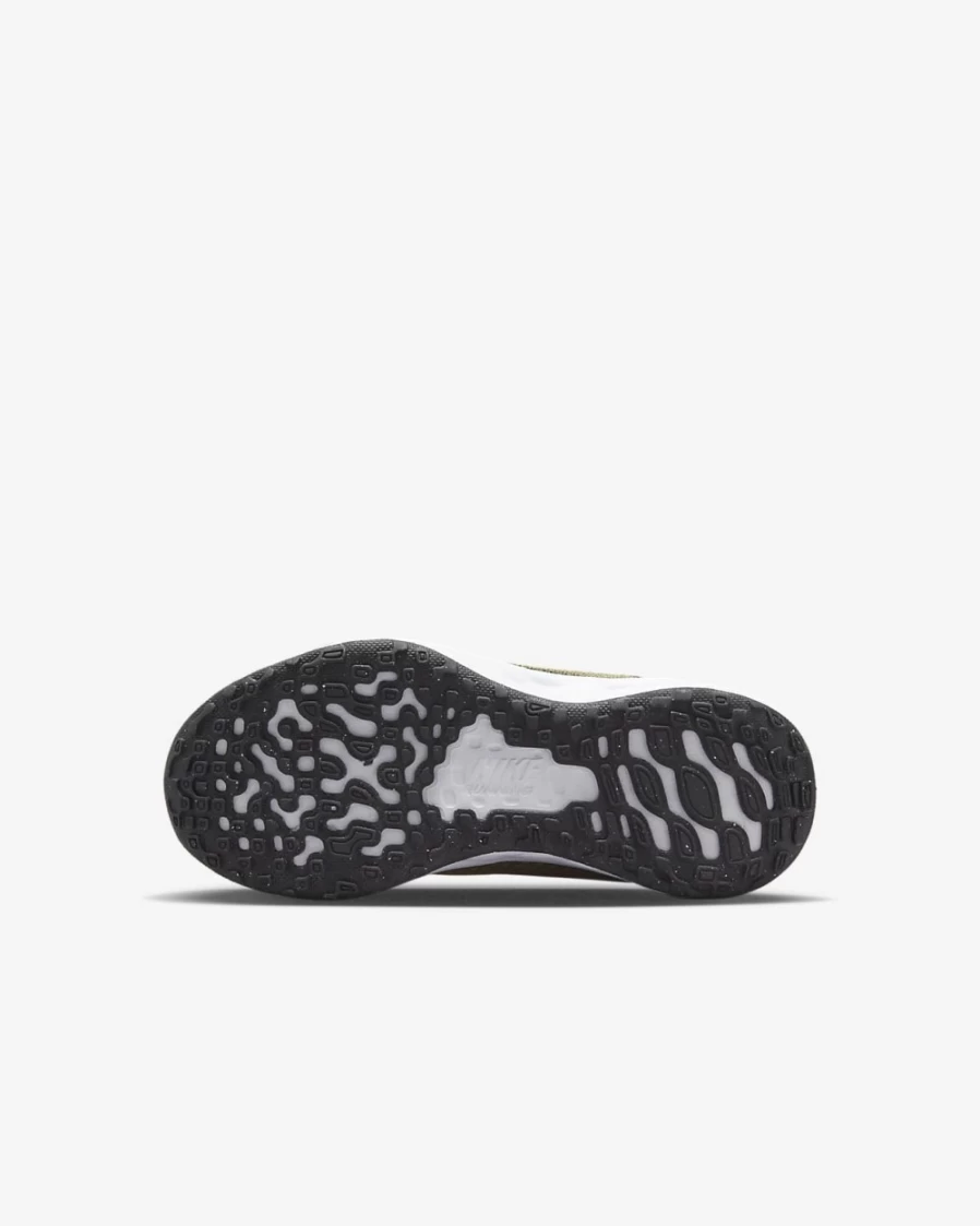 Nike Revolution 6 Little Kids' Running Shoes for Boys & Girls - Rough Green/Black/Total Orange/Barely Volt