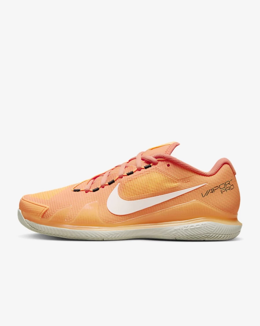 NikeCourt Air Zoom Vapor Pro Men's Tennis Shoes - Peach Cream/Orange Trance/Light Bone/White