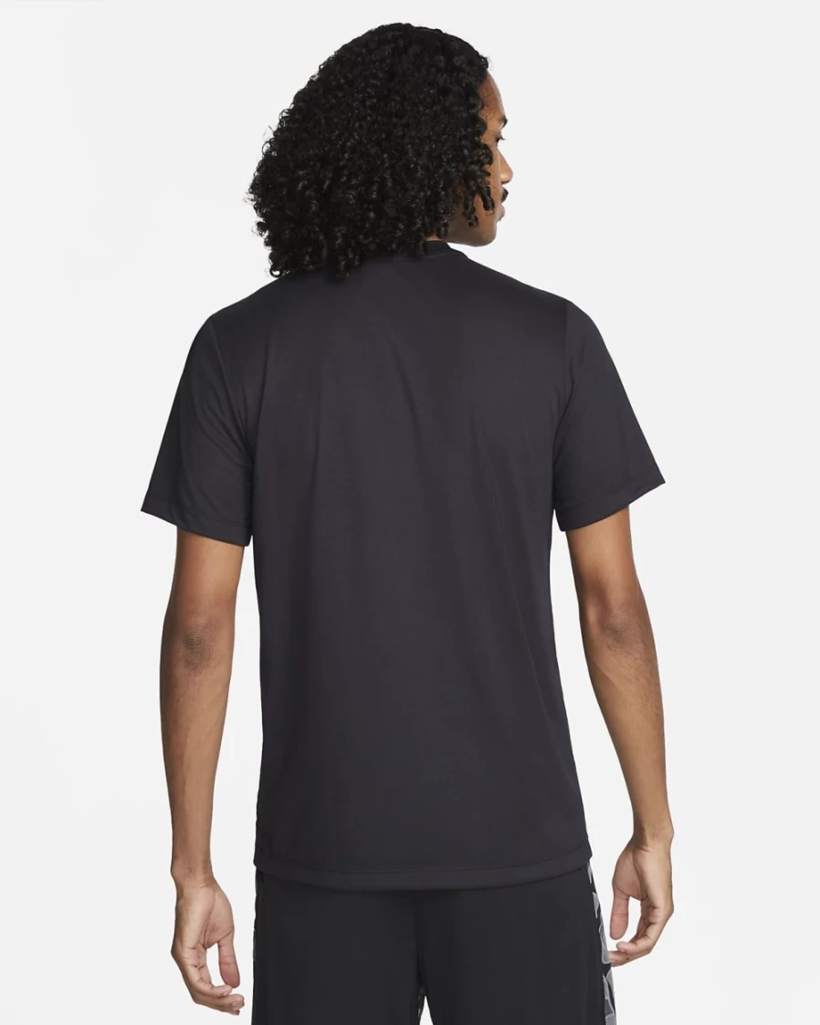 Nike Dri-FIT Legend Men's Training T-Shirt - Black/Matte Silver - Moisture-Wicking Workout Top