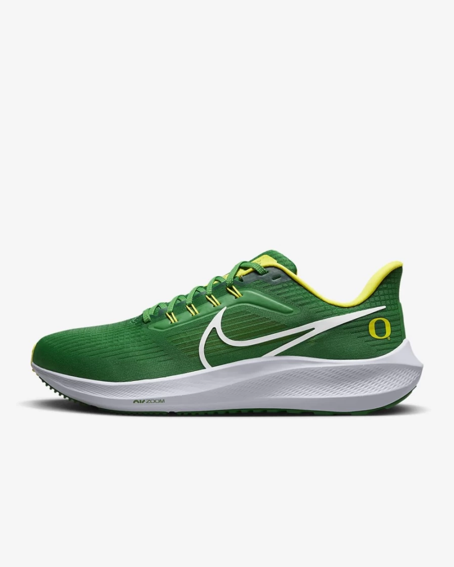 Nike Pegasus 39 Oregon Men's Road Running Shoes - Apple Green/Yellow Strike/White