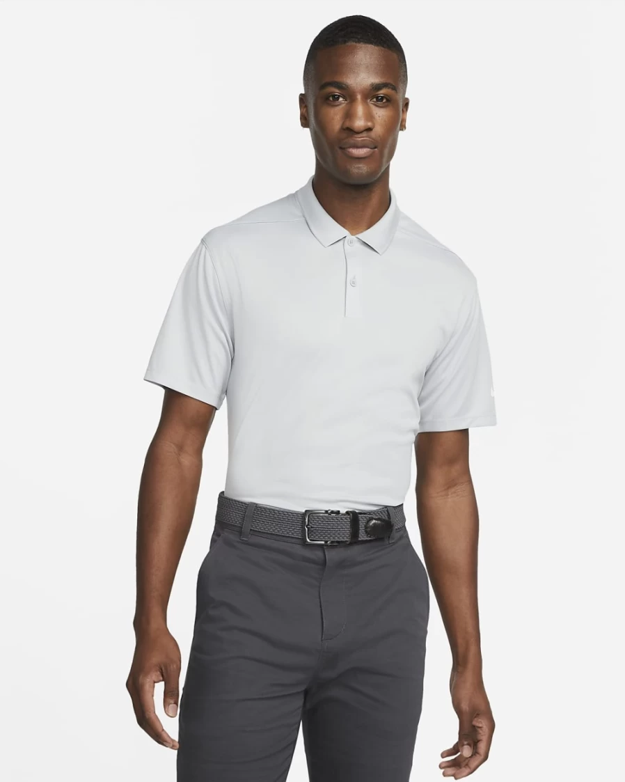 Nike Dri-FIT Victory Men's Light Smoke Grey/White Golf Polo Shirt