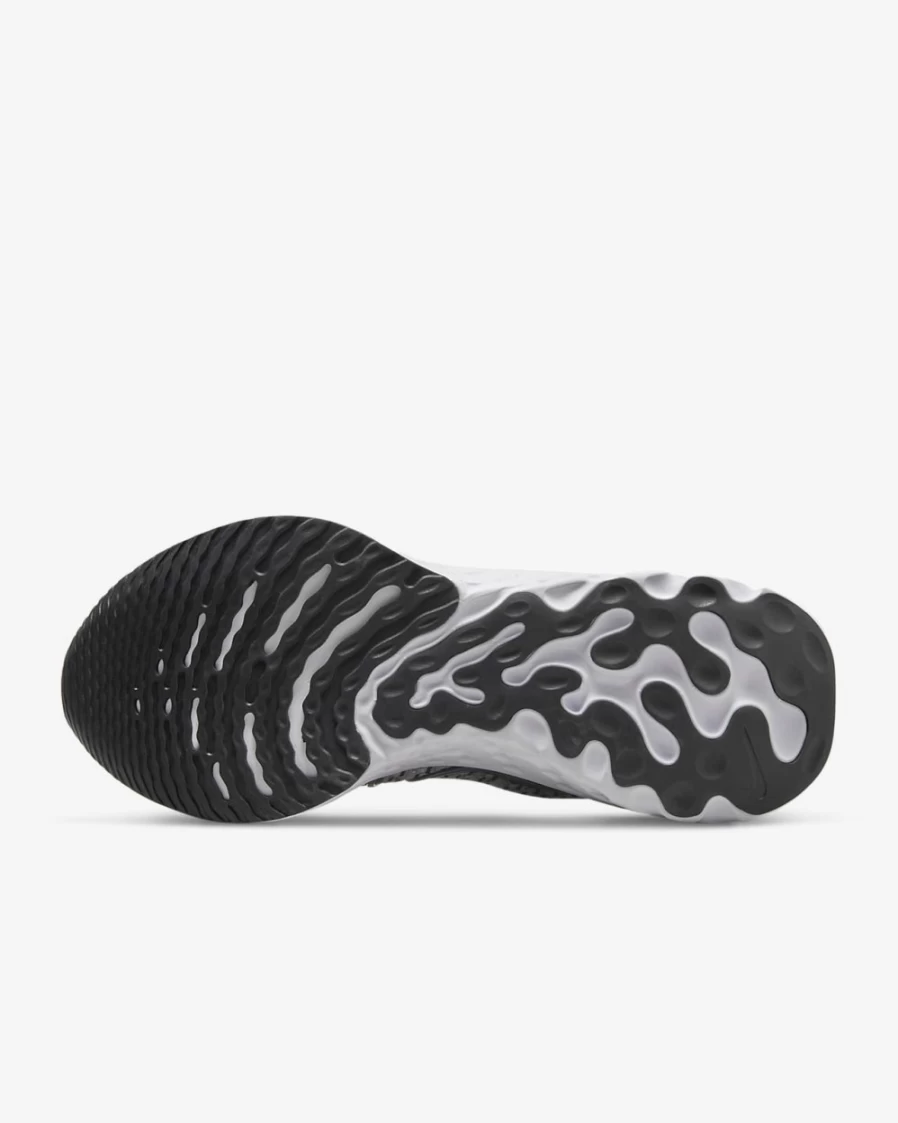 Nike React Infinity 3 Men's Road Running Shoes - Black, Grey Fog, White, Dark Smoke Grey