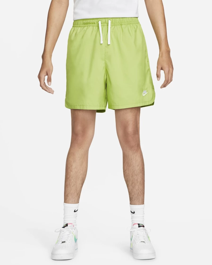 Nike Sportswear Men's Vivid Green/White Woven Lined Flow Shorts – Sport Essentials