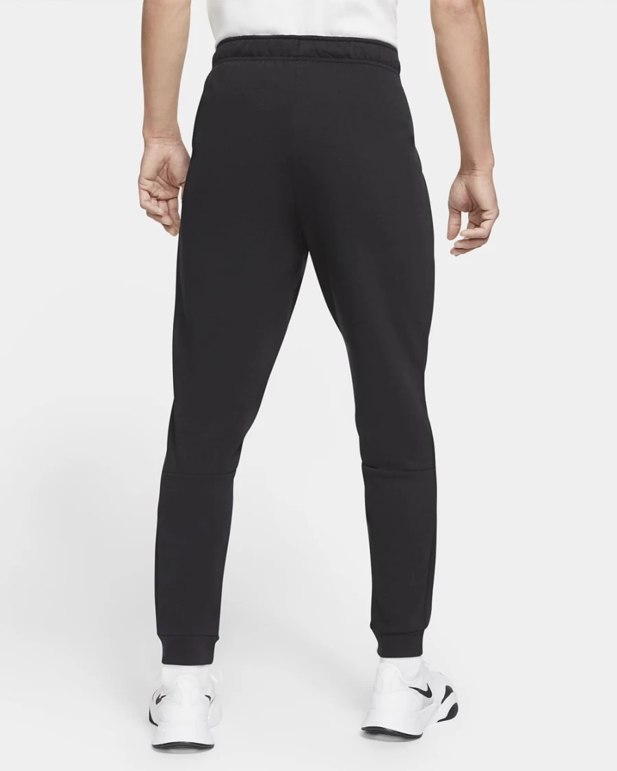 Nike Dri-FIT Men's Black/White Tapered Training Pants for Workout & Gym