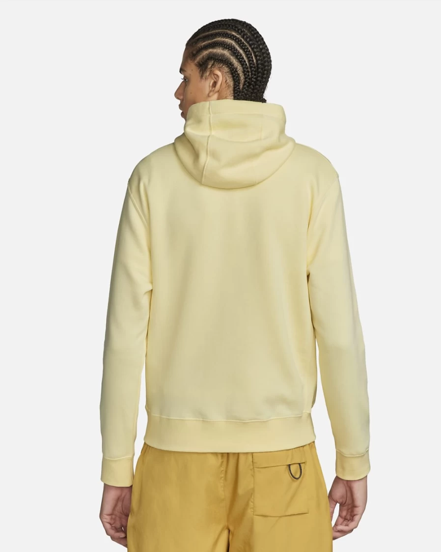 Nike Club Fleece Men's Full-Zip Hoodie - Alabaster/White