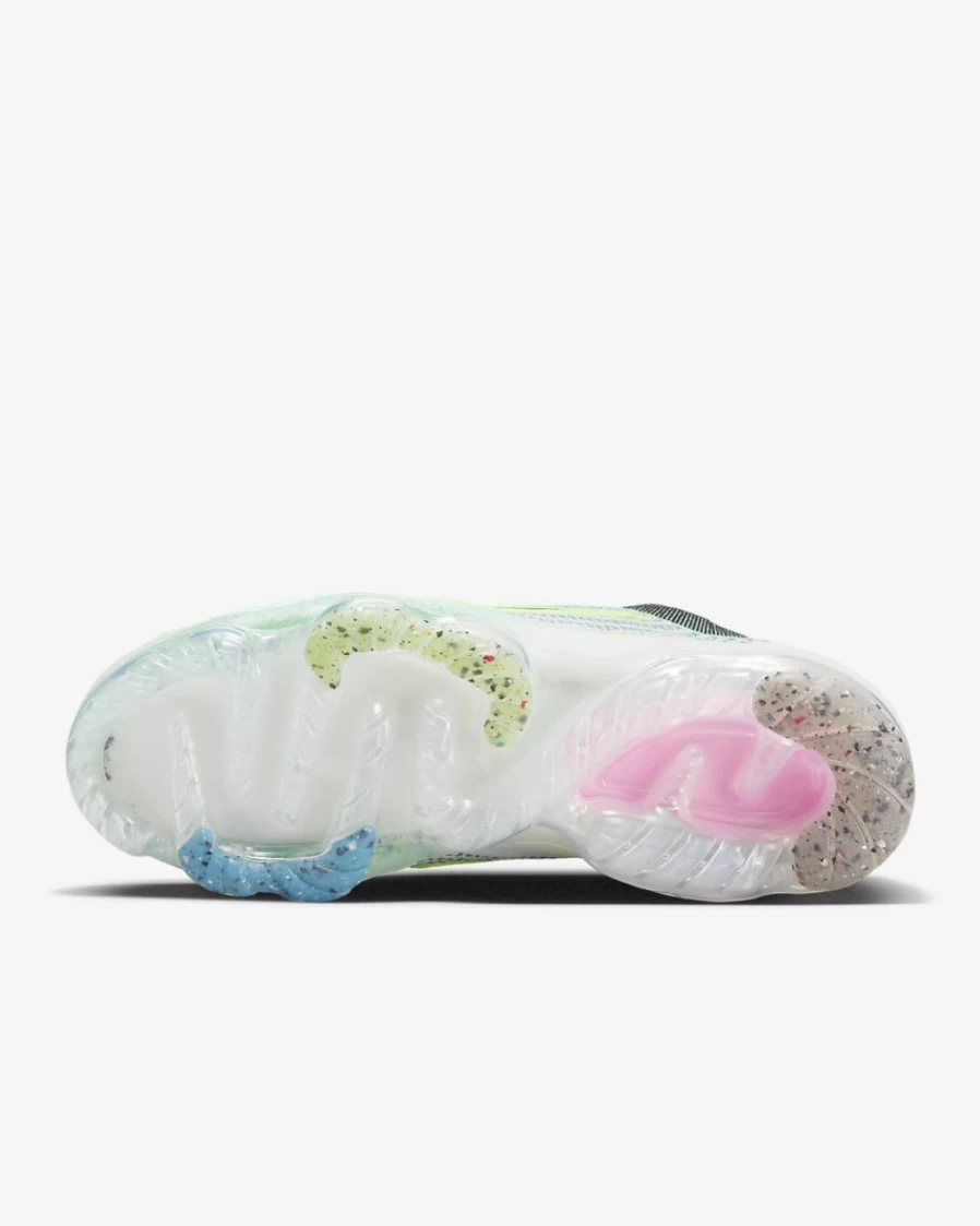 Nike Air VaporMax 2021 Flyknit Men's Running Shoes - Volt/Photo Blue/Metallic Silver/Black
