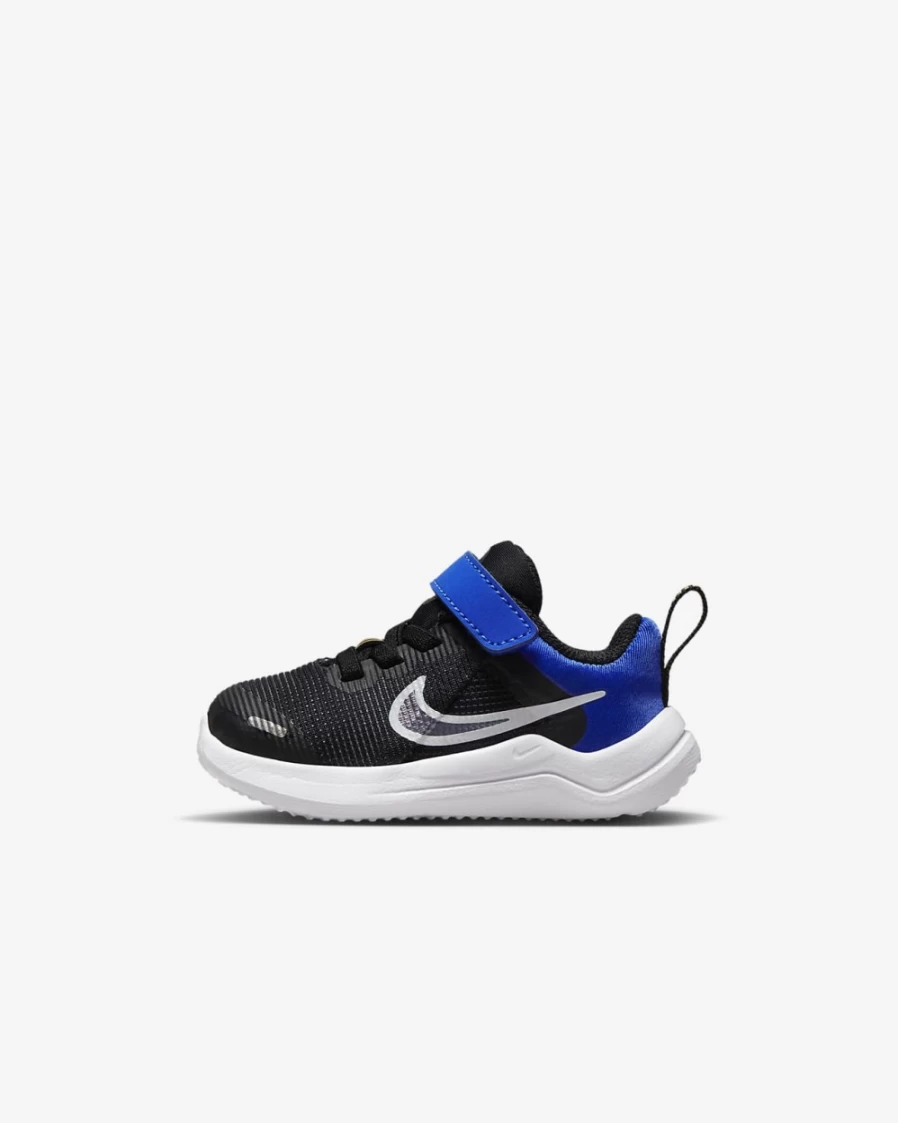 Nike Downshifter 12 Next Nature Toddler Shoes for Boys & Girls - Black/Racer Blue/Laser Orange/White