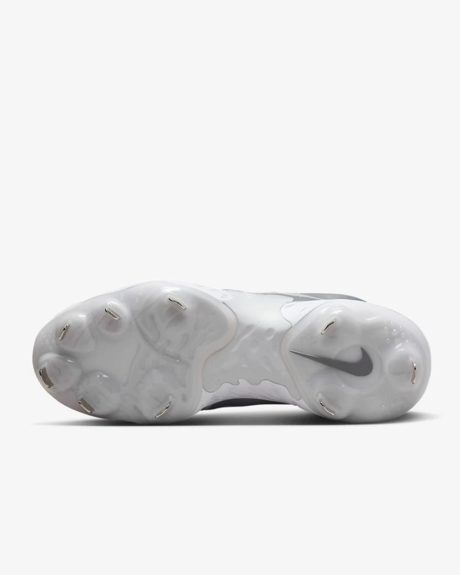Nike Alpha Huarache Elite 4 Low Baseball Cleats for Men - Wolf Grey/Cool Grey/Pure Platinum/White