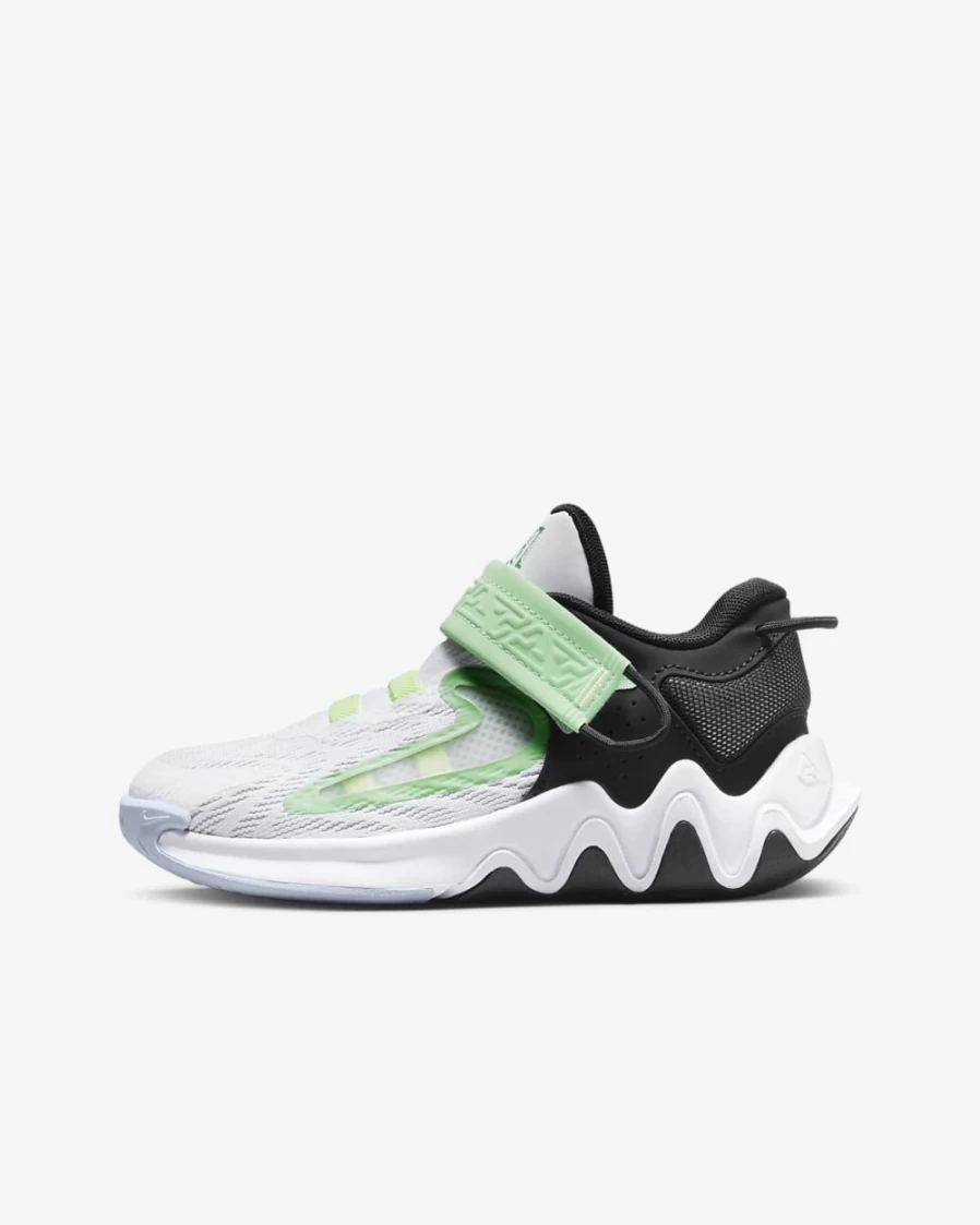 Nike Giannis Immortality 2 Kids' Basketball Shoes - White/Barely Volt/Grey Fog/Black for Boys and Girls