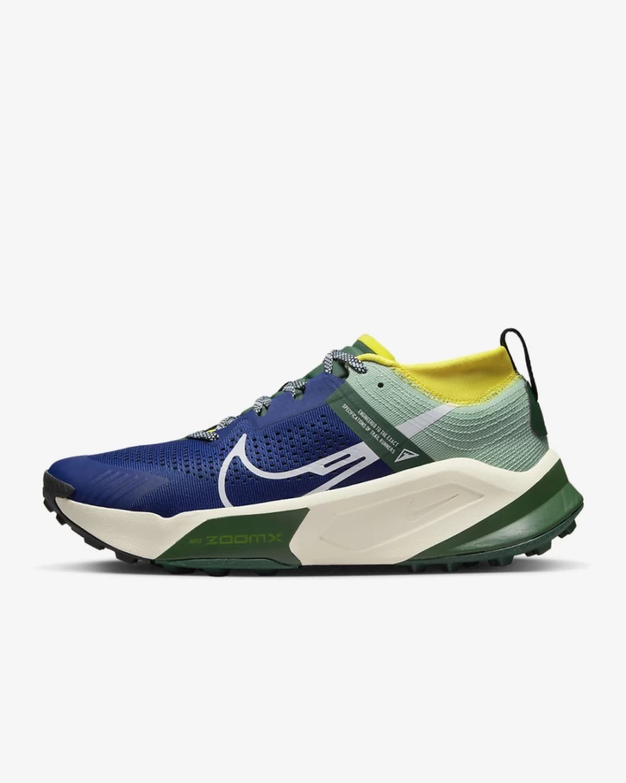 Nike Zegama Men's Trail Running Shoes - Deep Royal Blue/Yellow Strike/Coconut Milk/White for Men