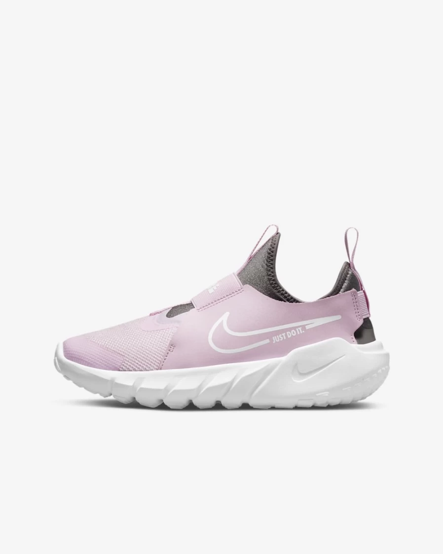 Nike Flex Runner 2 Big Kids' Road Running Shoes for Boys & Girls - Pink Foam, Flat Pewter, Photo Blue & White