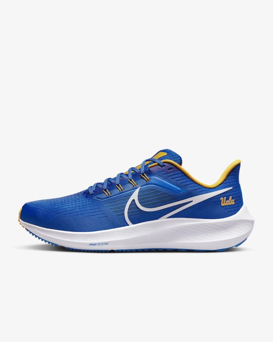 Nike Pegasus 39 Men's Road Running Shoes - Signal Blue/Gold/White - UCLA Edition