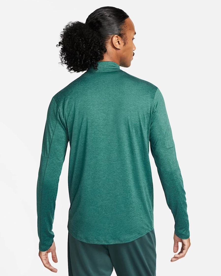 Nike Dri-FIT Element Men's 1/4-Zip Running Top - Faded Spruce/Mineral Teal/Heather - Lightweight Performance Shirt