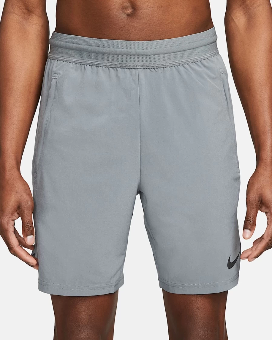 Nike Pro Dri-FIT Flex Vent Max Men's 8" Training Shorts in Smoke Grey/Black