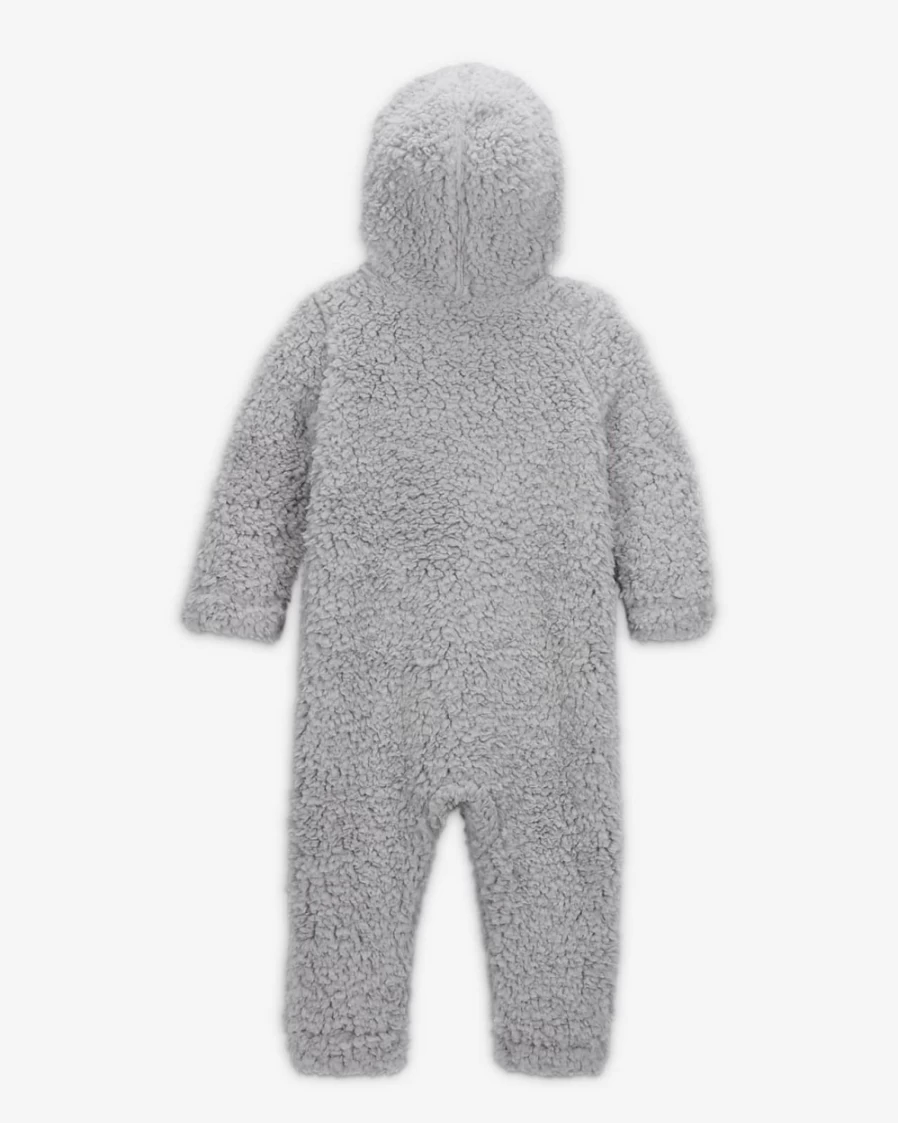 Nike Baby (0-9M) Light Smoke Grey Unisex Full-Zip Coverall - Boys & Girls