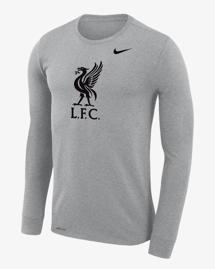 Nike Men's Liverpool Legend Dri-FIT Long-Sleeve T-Shirt - Dark Grey Heather