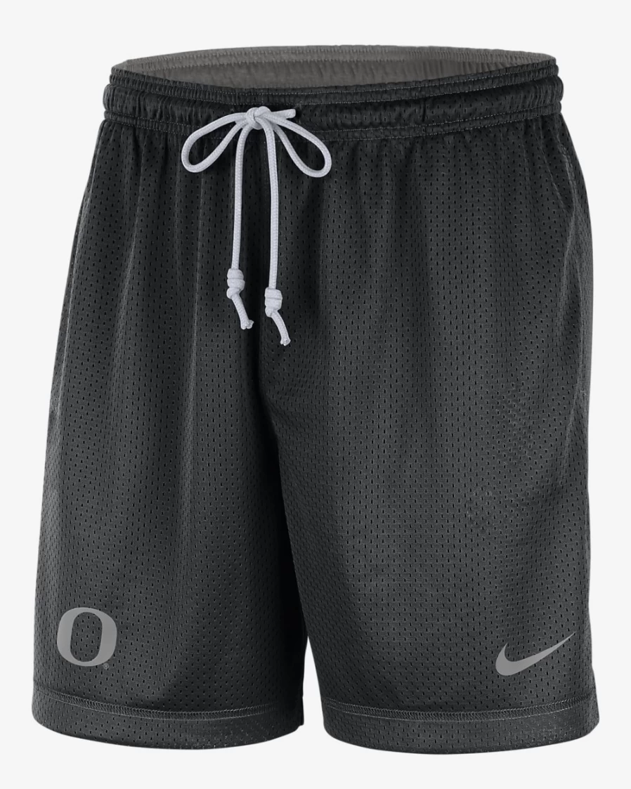 Nike Men's Oregon Dri-FIT Reversible Basketball Shorts - Black/Dark Grey Heather/Dark Steel Grey