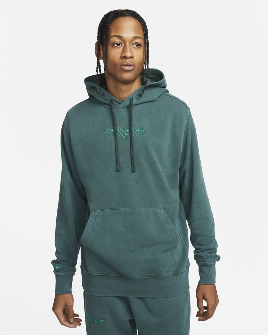 Nike Men's Pro Green/Malachite Club Fleece Pullover Hoodie - Sportswear Sanctuary Collection