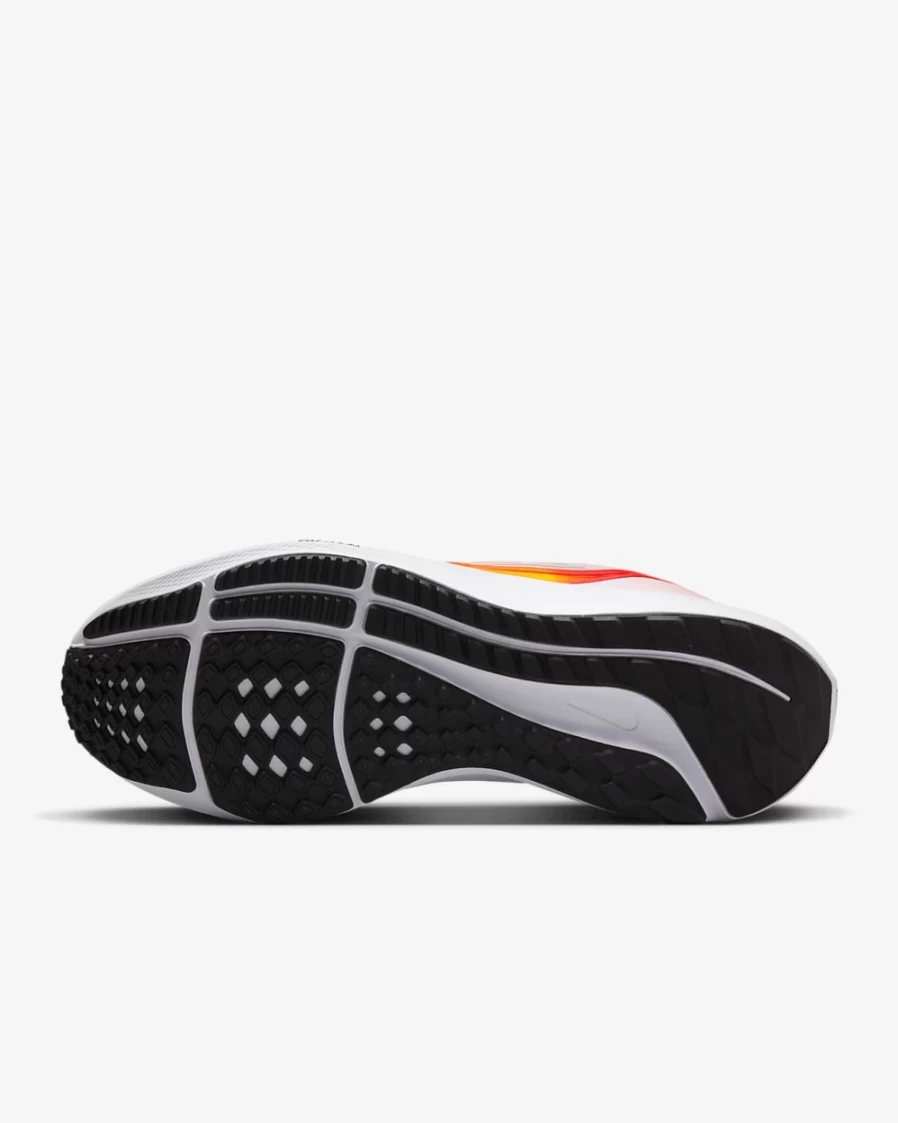 Nike Pegasus 39 Men's White Bright Crimson Black Total Orange Road Running Shoes