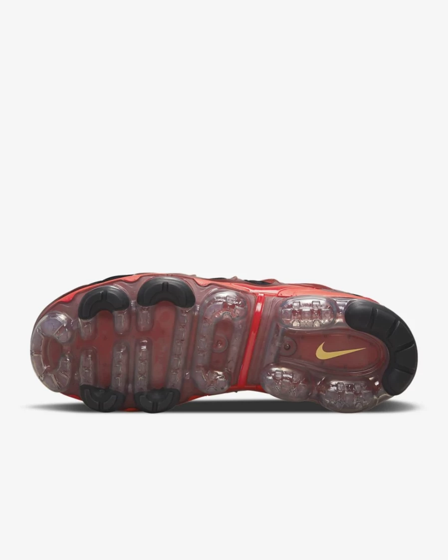 Nike Air VaporMax Plus Men's Running Shoes - Black/University Red/Washed Teal/University Gold Colorway