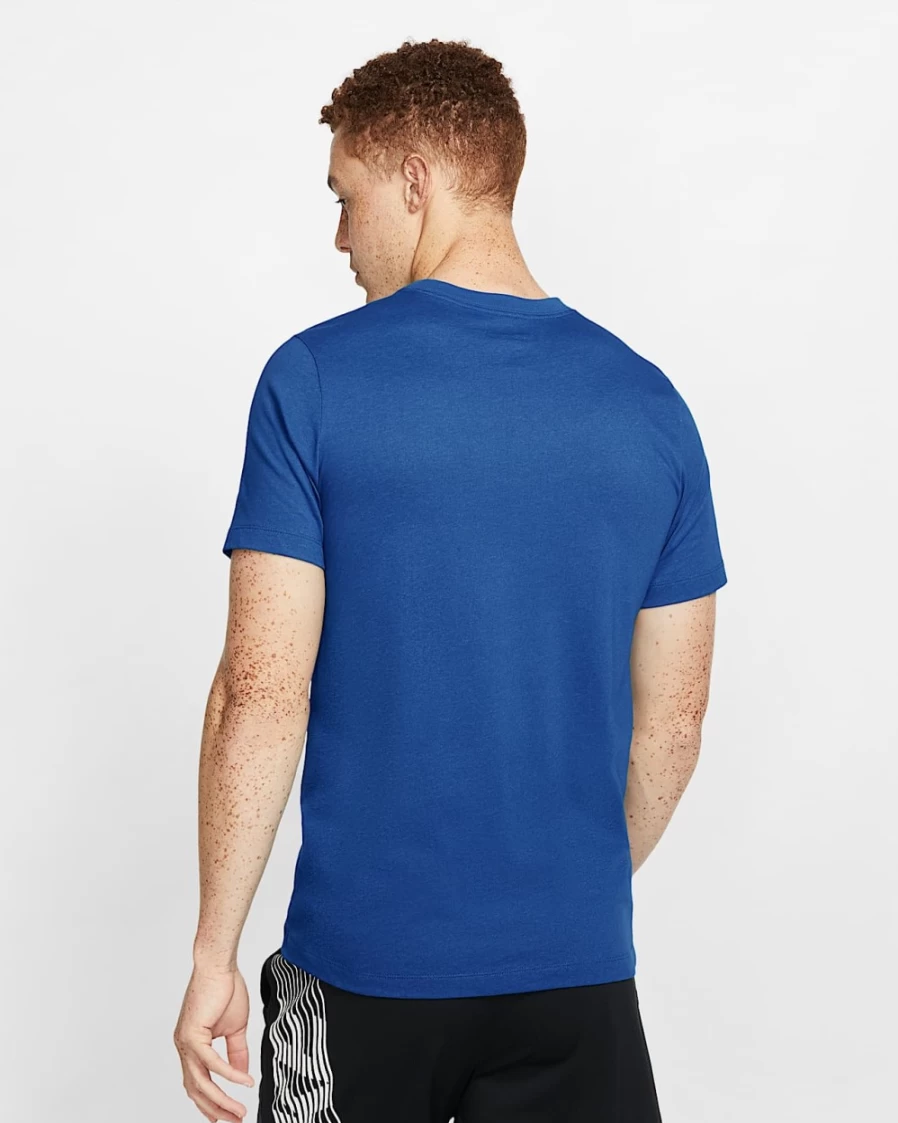 Nike Dri-FIT Men's Training T-Shirt - Game Royal/White - Moisture-Wicking Workout Top