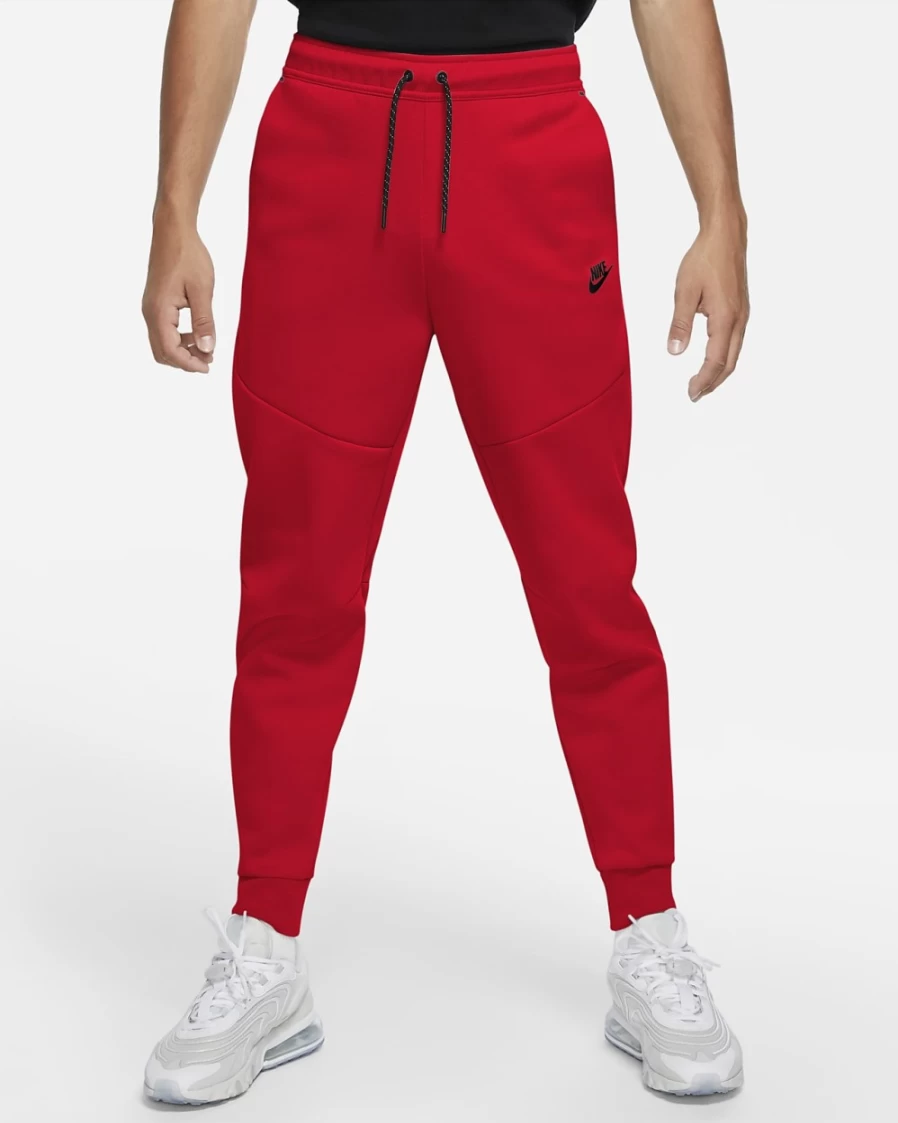 Nike Men's Tech Fleece Joggers - University Red/Black Sportswear Pants