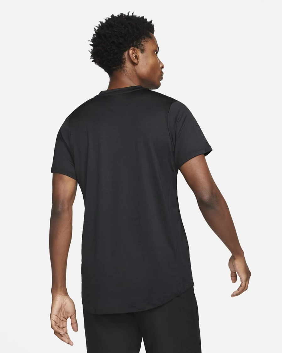 NikeCourt Dri-FIT Advantage Men's Tennis Polo Shirt - Black/White, Moisture-Wicking Performance Top for Men