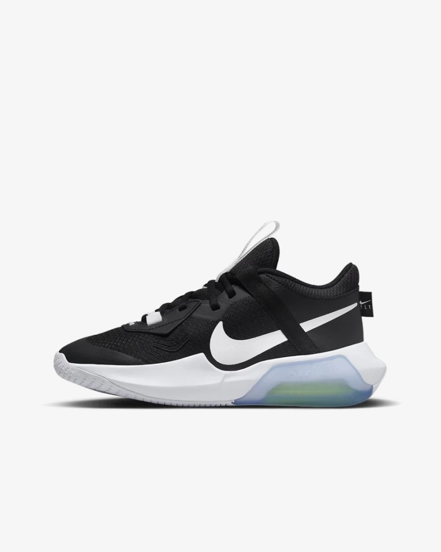 Nike Air Zoom Crossover Big Kids' Basketball Shoes - Black/Volt/White for Boys and Girls