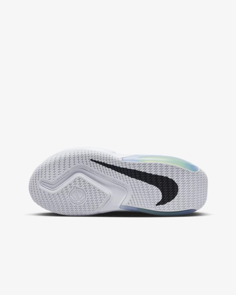 Nike Air Zoom Crossover Big Kids' Basketball Shoes - Black/Volt/White for Boys and Girls