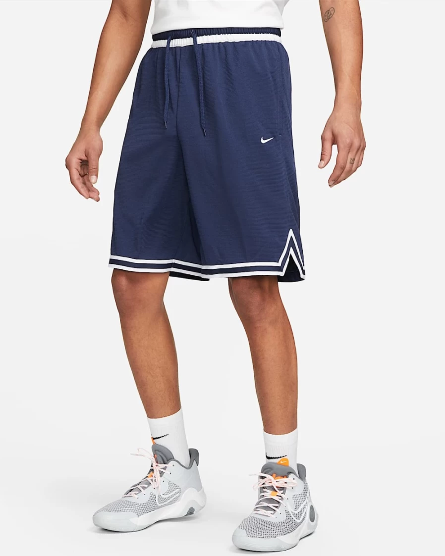 Nike Dri-FIT DNA Men's Basketball Shorts - Midnight Navy/White - Breathable Quick-Dry Fabric