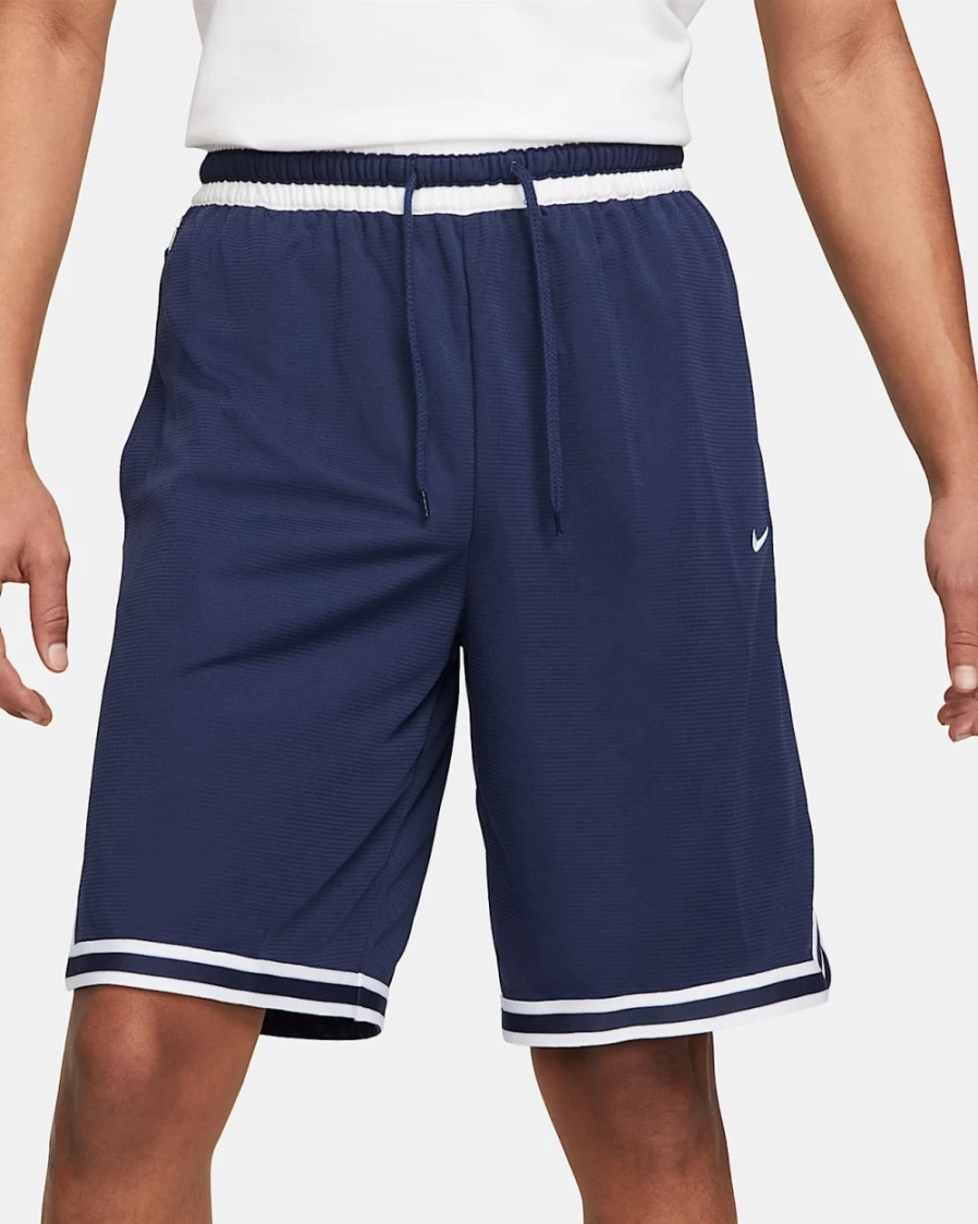 Nike Dri-FIT DNA Men's Basketball Shorts - Midnight Navy/White - Breathable Performance Shorts for Men