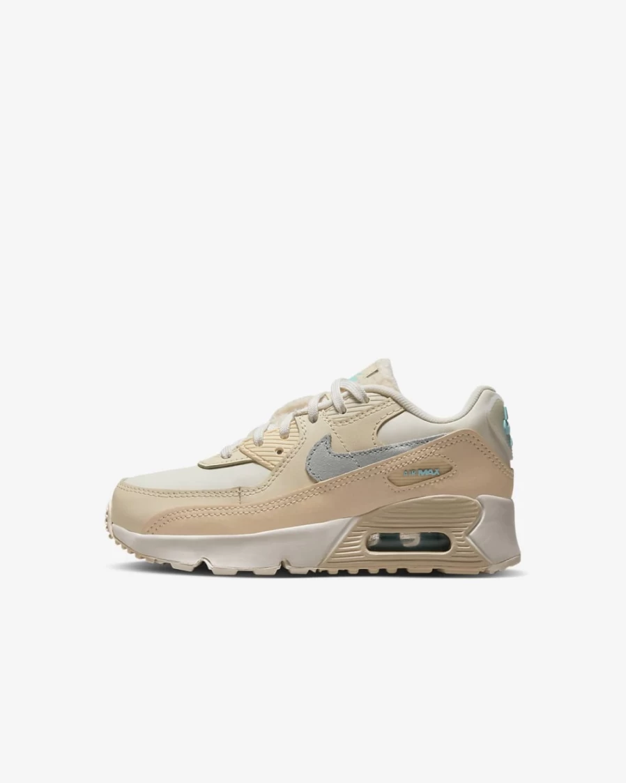 Nike Air Max 90 LTR Kids' Shoes for Boys & Girls in Phantom/Shimmer/Pearl White/Metallic Silver